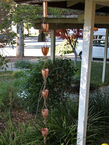 Nutshell Stores Kumo Rain Chain - Copper Plated - 8 Feet