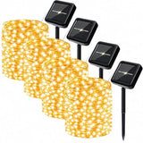 Solar String Lights 800 LED 264ft Warm White 4-Pack