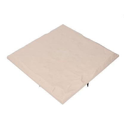 15.5 Inch Stepping Stones, Decorative Garden Walkway Pavers with Ground Stakes for Outdoor Pathway, Lawn, Yard, Made of Polypropylene (Beige)