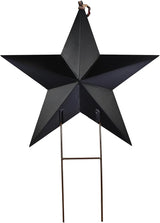 Linfevisi American Flag Star Yard Signs 27.5 Inch Metal Patriotic Barn Stars Garden Stakes US Flag Outdoor 4th of July Decorations Memorial Day Yard Art Lawn Ornaments Patio for Outside