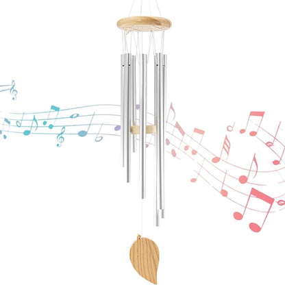 Wind Chimes for Outside Windchimes Outdoors Clearance Outdoor Wind Chimes Zen Garden House Decor Outdoors Garden Decor Sympathy Souvenir for Loss of Loved One (Silvery)