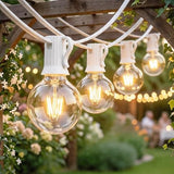 Outdoor String Lights - 25FT White Waterproof
