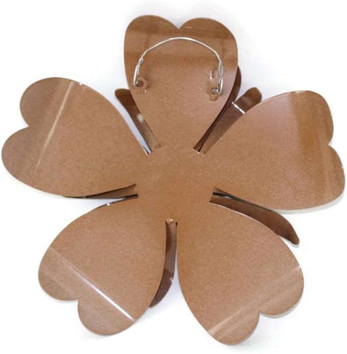 Metal Rustic and Colorful Flower Stakes Ranging from 9.5 to 36 Inches Tall (Sunflower Wall Hanger 14.5" Tall, Mocha)