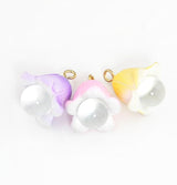 3PCS Fairy Garden Miniatures Fairy Garden Accessories Flower Set Mini Garden Micro Landscape Ornaments Lily Miniature Glow in The Dark Flower Pick Stand Set Fairy Garden Dollhouse Accessory