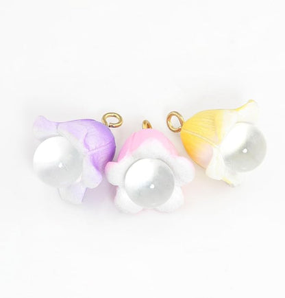 3PCS Fairy Garden Miniatures Fairy Garden Accessories Flower Set Mini Garden Micro Landscape Ornaments Lily Miniature Glow in The Dark Flower Pick Stand Set Fairy Garden Dollhouse Accessory