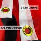 Greenland Flags, 3X5FT,3Ply Double Sided Denmark Greenlander National Flag, Double Stitched with Brass Grommets, For Room Teen Cool Tapestry For Dorm Wall Decor For Porch, Indoor Outdoor Flags, Gifts (3PLY, 3X5)