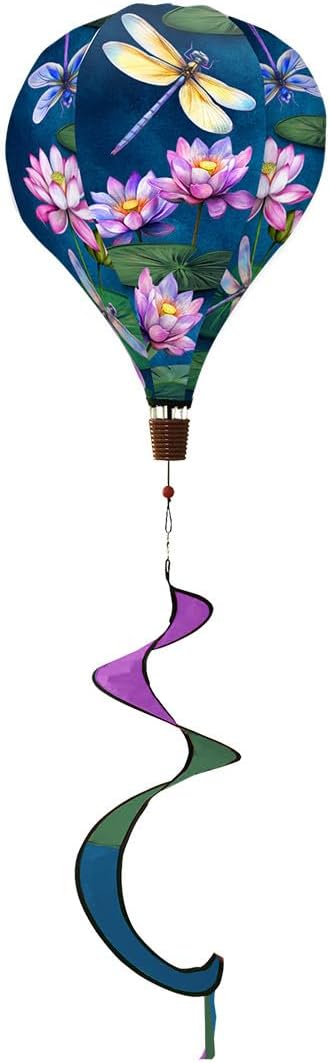 Briarwood Lane Dragonflies and Water Lilies Hot Air Balloon Spinner