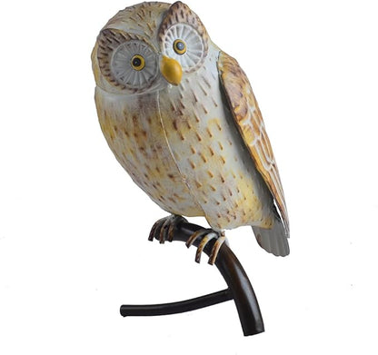 Owl Statue Metal Owl Sculpture Garden Decoration Metal Owl Ornament Yard Art for Yard Outdoor Indoor Home Decoration