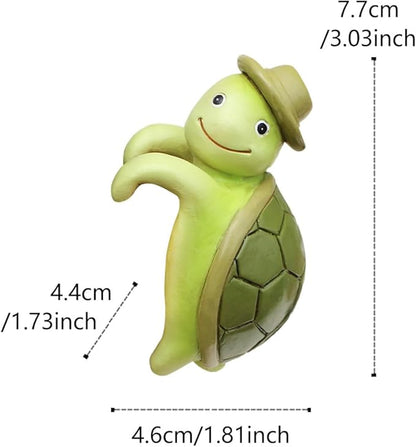 Cute Turtle Plant Pot Figurines Resin Hanging Statue Decorations for Home Garden Office Ornaments