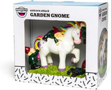 BigMouth Inc Unicorn Attack Garden Gnome Statue, Funny Outdoor Lawn & Yard Figurine, Housewarming Gag Gift Sculpture Decorations
