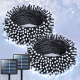 Solar String Lights Outdoor - 2 Pack, 400 LED, 151FT, White