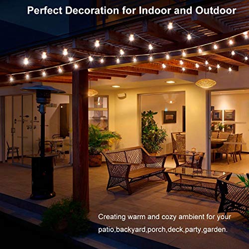 LED String Lights 100FT - 33 Shatterproof Bulbs