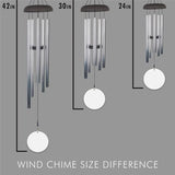 Religious Wind Chime, As for Me and My House, We Will Serve the Lord Joshua 24:15 Scripture with Floral Design, Outdoor Hanging Chime for Garden, Porch, or Patio