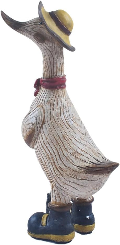 Garden Statues Duck, Funny Cartoon Duck Garden Statues Indoor Outdoor Decorations for Yard Home Garden Patio and Office