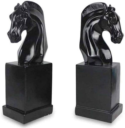 Garden Ornaments Decor Statue Outdoor,Abstract Unique Statue Sculpture Creative Statues and Sculptures Outdoor Decor for Garden,2 PCS Vintage Horse Head Book Stand Statues Resin Modern