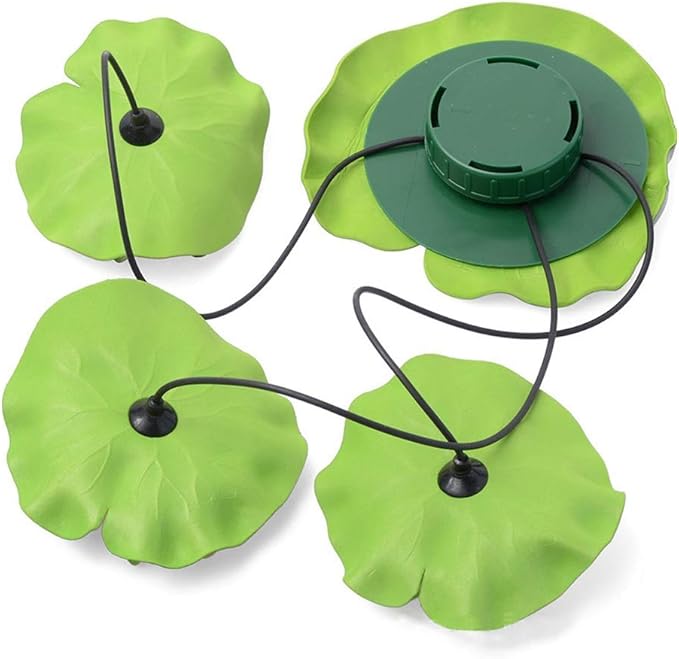 Superdream Floating Solar Lily Pads Lights for Pond Decor, 16"