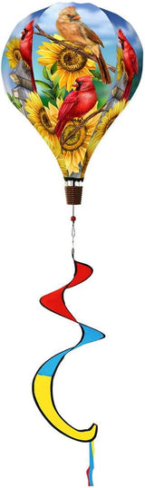 Briarwood Lane Cardinals and Sunflowers Hot Air Balloon Spinner