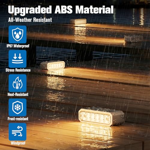Solar Step Lights - 8 Pack Warm White IP67