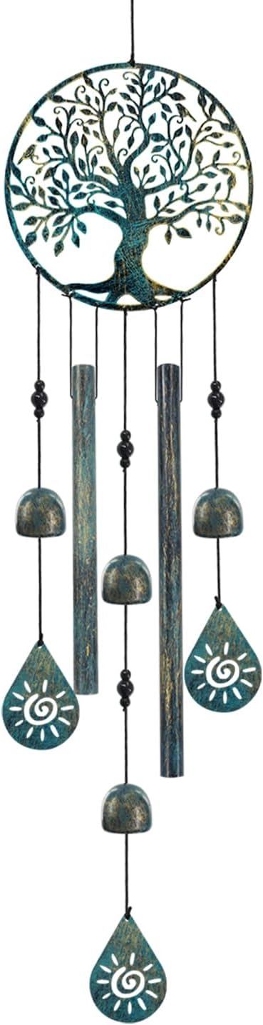 Wind Chimes for Outside Tree of Life Wind Chimes Windchimes Outdoors Tree of Life Wind Chimes for Outside Gifts for Mom, Grandma, Daughter, Decoration for Home, Garden, Patio, Backyard
