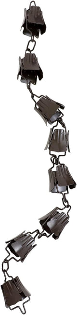 1m Flower Chain Rain Chain Gutter Hangers Decorative Chimes Cups Replacement for Gutter Style Decor