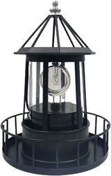 LED Solar Powered Lighthouse, 360 Degree Rotating Lighthouse Lamp, IP65 Waterproof LED Solar Lighthouse Lamps Towers Statue Lights for Outdoor Garden Pathway Patio