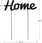 Metal Letters Garden Stakes Yard Art Word Sign Lawn Decoration Indoor Outdoor Plant Pot Decor Decorative Stick for Patio Pathway Flower Bed (home)