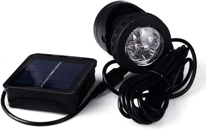 ‌Solar Spot Light Outdoor - LED Waterproof Pond Light Underwater Spotlight with Dark Sensing Auto On/Off, Adjustable Angle for Pool, Fountain, Garden, Fish Tank