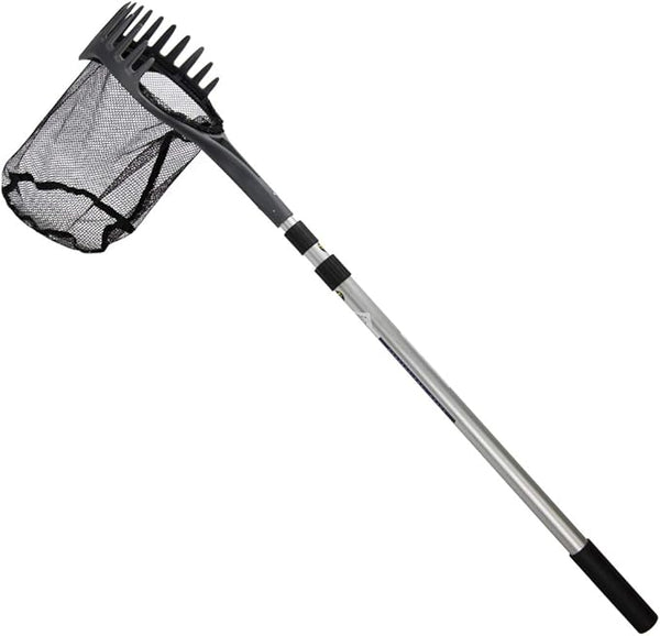 Aquascape Pond Shark Net, Skimming, Maintenance and Water Garden Tool, Extends 96-inch | 74005