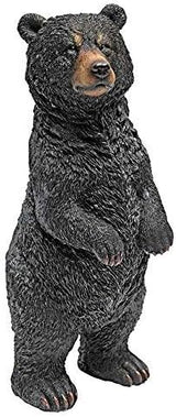 Design Toscano Black Bear Statue Standing, Multicolored