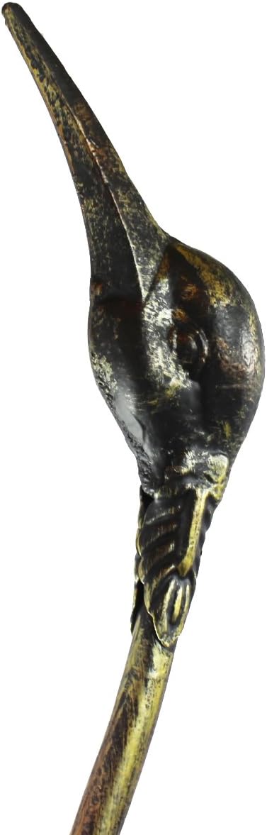 Seraphic Cast Iron Metal Crane/Heron Bird Garden Sculptures Statues for Indoor or Outdoor Lawn Decor, Rustic Bronze, Set of 2