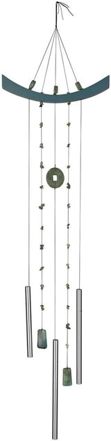 Woodstock Chimes Signature Collection, Woodstock Feng Shui Chime, 39'' Chi Energy Jade Eastern Energies Wind Chimes for Outdoor, Patio, Home or Garden Décor (CEJ)