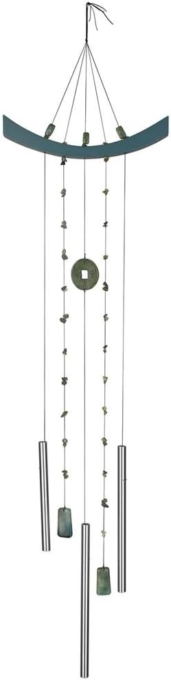 Woodstock Chimes Signature Collection, Woodstock Feng Shui Chime, 39'' Chi Energy Jade Eastern Energies Wind Chimes for Outdoor, Patio, Home or Garden Décor (CEJ)