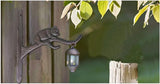 Wrought Iron Plant Hanger Bracket with Bear Design, Decorative Hook for Indoor/Outdoor Use – Ideal for Hanging Baskets, Bird Feeders, Lanterns, and Wind Chimes