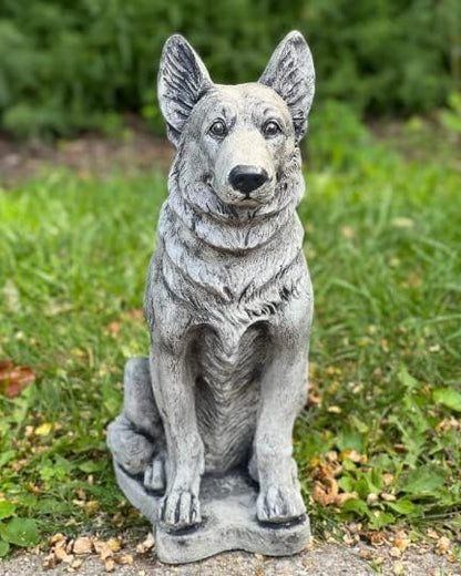 Amazing German Shepherd Dog Statue Memorial Garden Figure Dog Lover Gift Hunting Pet Figurine