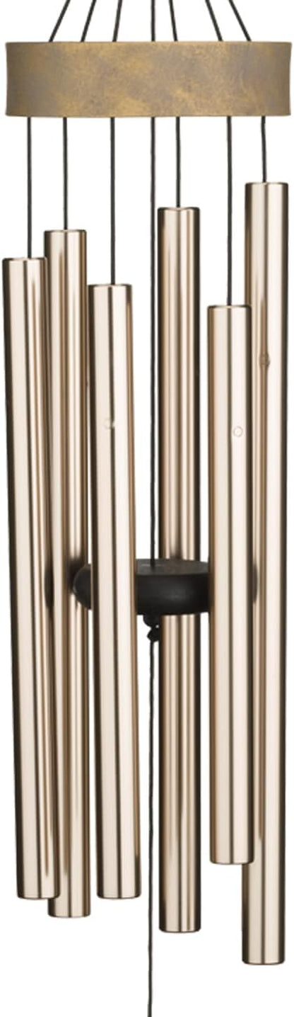 Regal Art & Gift Garden Medallion Chimes - Outdoor Decorative Metal Hanging Chime - Relaxing Sound for Yard, Patio, Porch or Garden - Gold