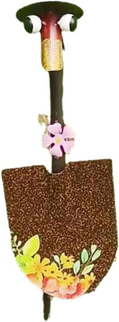Metal Shovels with Outdoor Garden Art Statues Ornament for Home Farmhouse Sculpture Decor Housewarming Present Housewarming Gift Farmhouse Couple Figurines Iron Shovel Ornaments Cute
