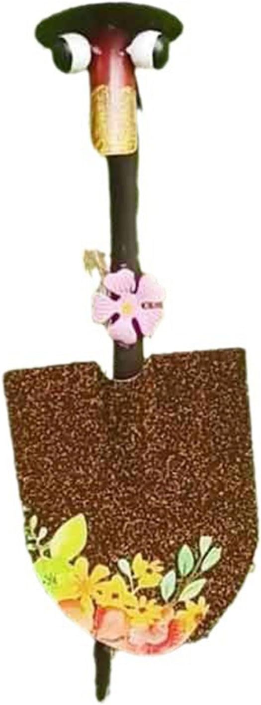 Metal Shovels with Outdoor Garden Art Statues Ornament for Home Farmhouse Sculpture Decor Housewarming Present Housewarming Gift Farmhouse Couple Figurines Iron Shovel Ornaments Cute