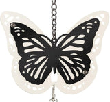 Carson 36"" Butterfly Two-Toned Wind Chime - Black and White Chime - Butterfly