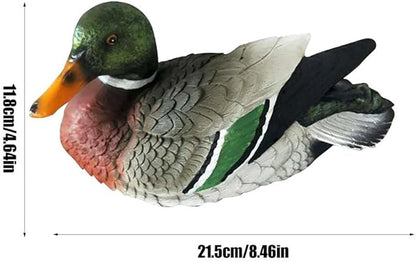 Akozon Pond Floating Duck Statue - Duck Sculpture for Garden, Pond, Pool Decor - Outdoor Ornament for Home, Office, and Fish Tanks ()