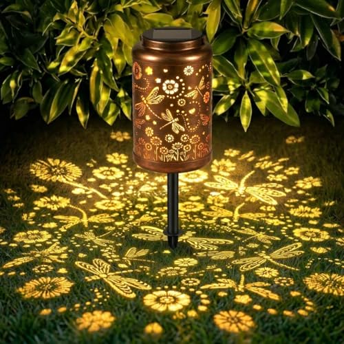 Dragonfly Solar Lantern with Ground Stake