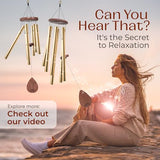 UpBlend 28-Inch Bronze Outdoor Wind Chime, Hand-Tuned for a Deep, Rich Tone