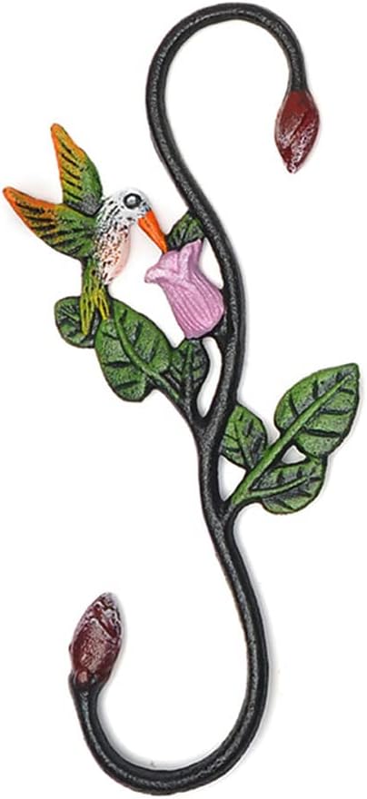 Cast Iron Plant Extension Hanger, Indoor Outdoor S Hooks Plant Hanger for Hanging Plants, Ceiling Extender Hooks for Hanging Flower Pots Baskets, Macrame Plant Holder, Lantern, Birdfeeder