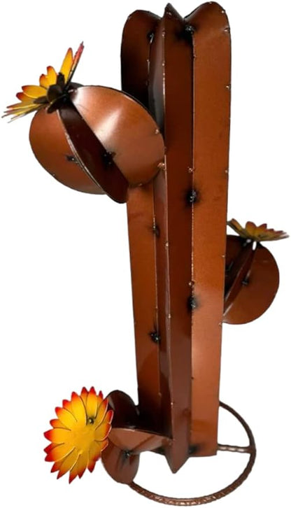 Metal Saguaro Cactus - Garden Art (Copper)