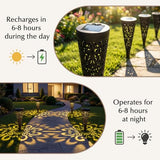 Solar Lights Outdoor - 4 Pack Waterproof