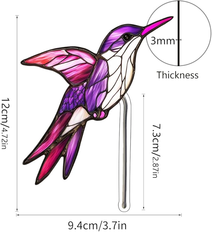 Hummingbird Gifts for Women Mom Grandma, Hanging Planter for Indoor Outdoor Garden, Bird Lover Plant Decor, Mothers Day Birthday Gifts from Daughter Son(17)