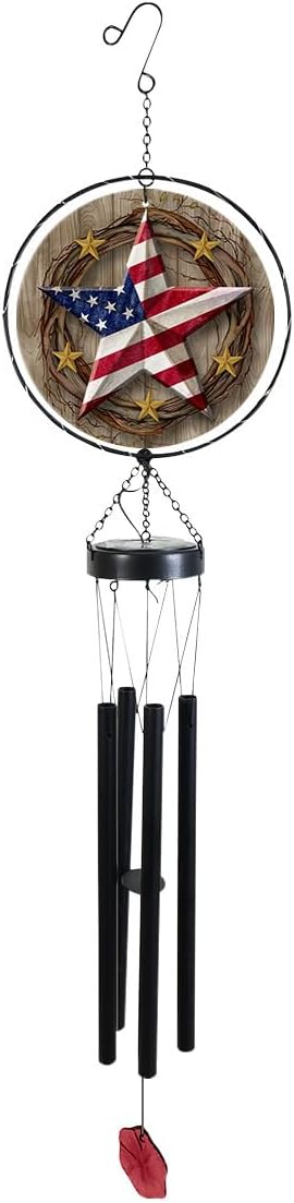 Briarwood Lane American Barnstar Illuminated Wind Chime