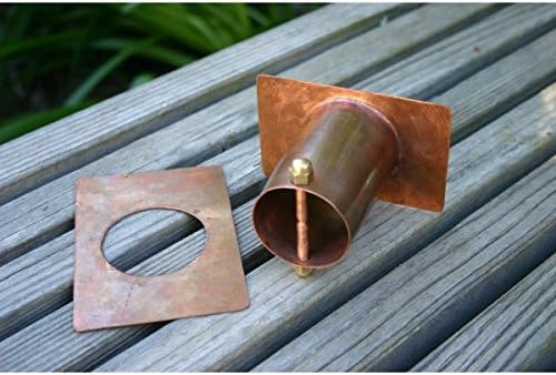 Autumn Oak Copper Rain Chain with Installation Kit - 12 Foot