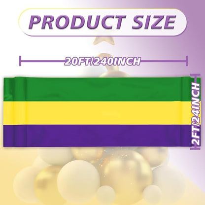 Graduation Party Decorations Bunting Flag & Mardi Gras Banner 2x20Ft Bunting Flag Class of 2026 Graduation Déco School Outdoor Porch Decor for Birthday & Events