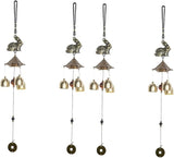 Happyyami 4 Pcs Windchime Extra Large Wind Chimes Crystal Decor Outdoor Decor Small Wind Chimes Retro Home Decor Decorative Wind Chime Outside Wind Chime Yard Wind Chime Indoor Metal Blower