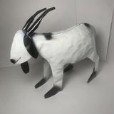Decorative Rustic Metal Goat - Animal Metal Art, Home Metal Decor